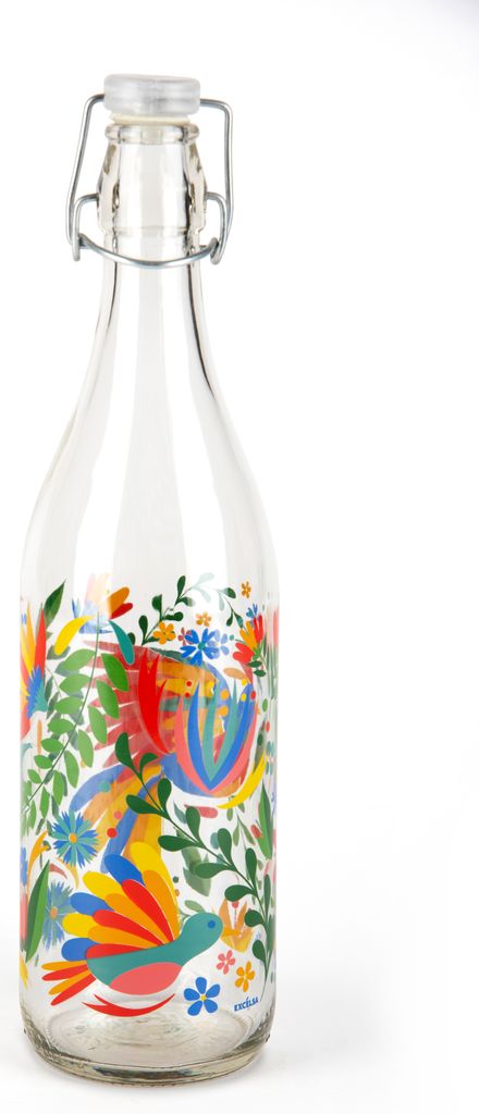 Excelsa glasflasche Mexican Flowers Glas 1 L Bunt