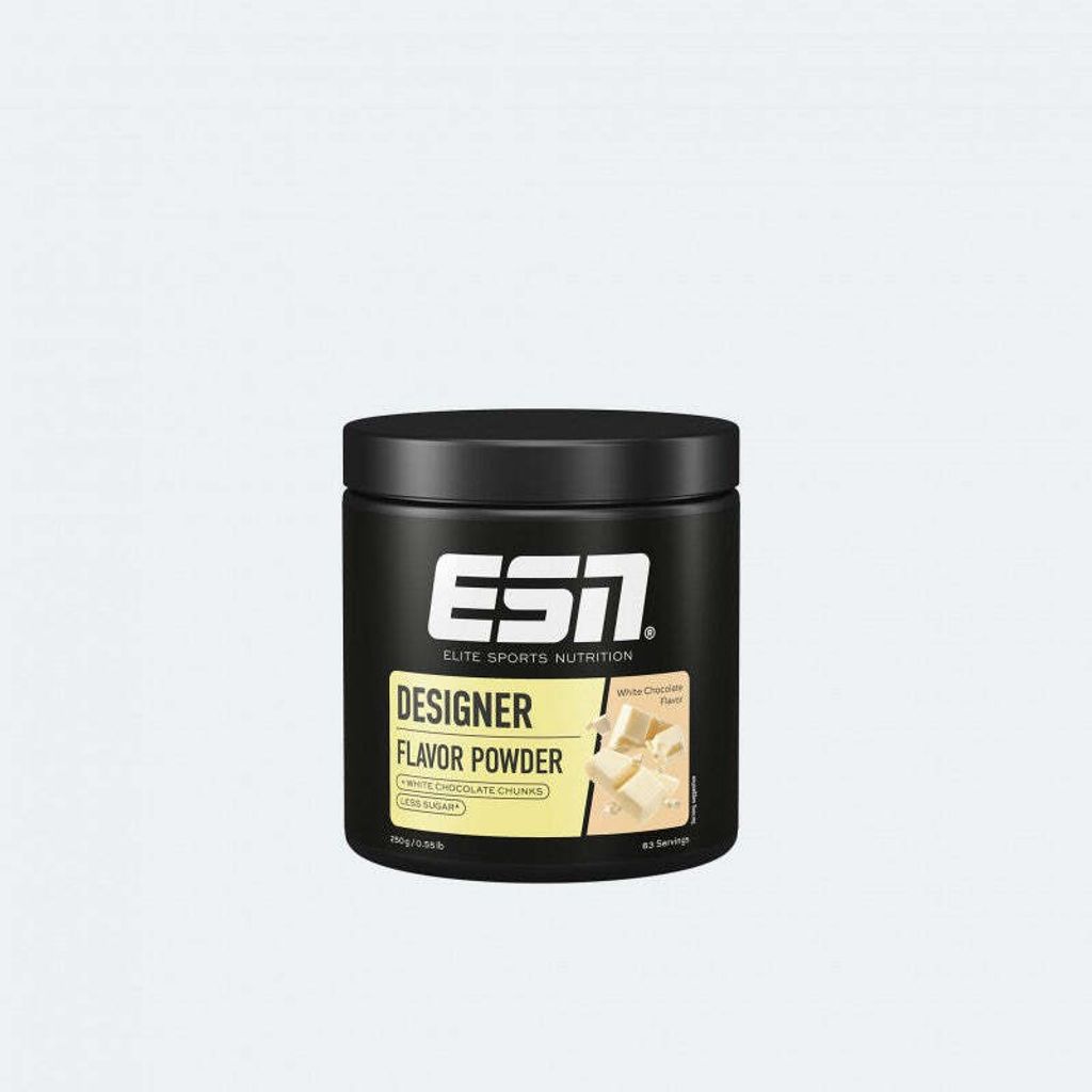 ESN Designer Flavor Powder, Dark Cookie Crumb, 250 g, Geschmackspulver zum Süßen, ohne viel Zucker und Kalorien, e Qualität - Germany – White...