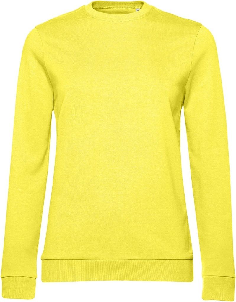 B&C Damen Sweatshirt mit angesetztem Ärmeln BC4720 (XL) (Sonnengelb)