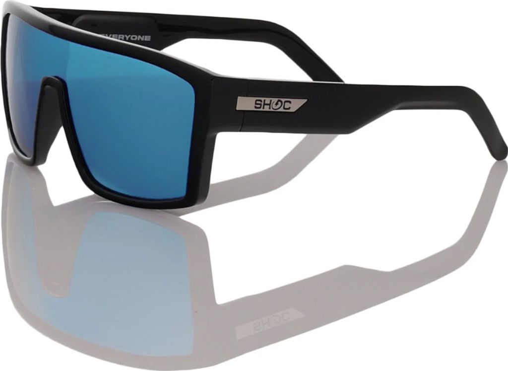 SHOC Sunglasses Gloss Black Frame Color Ice Blue American Football Artikel