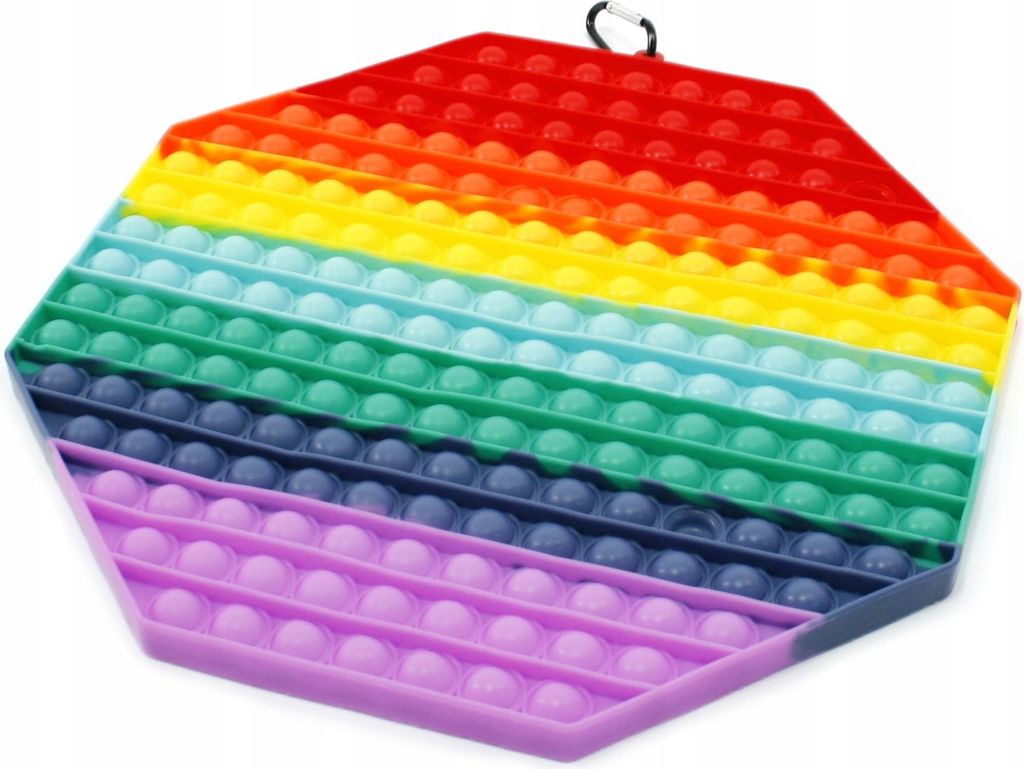 XXL Pop It Quadrat Groß - Push Bubble Fidget Toy Anti-Stress Spielzeug 30cm Bunt