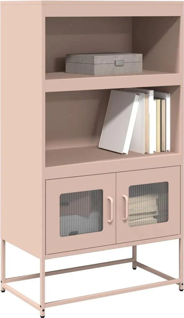 Maison Exclusive - Credenza alta Rosa 68x39x123 cm Acciaio