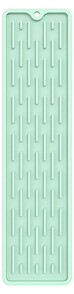 Rutschfeste Silikon-Wasserhahnmatte, wasserdichte Spülbeckenablaufmatte, Rundum-Design, Schutz für Küchenarbeitsplatten, Abtropffläche für Sei...