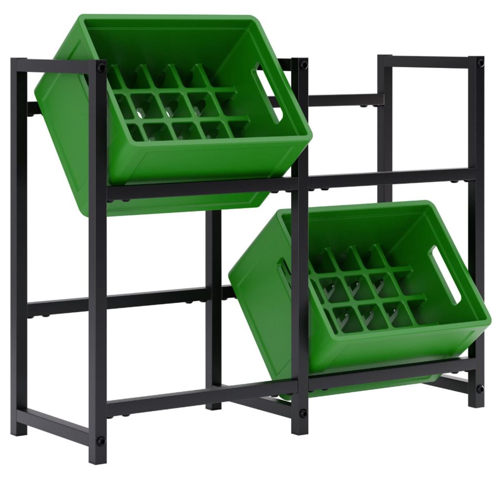 Getränkekistenregal Kistenregal Kastenlager Regal Ständer Produktbild 