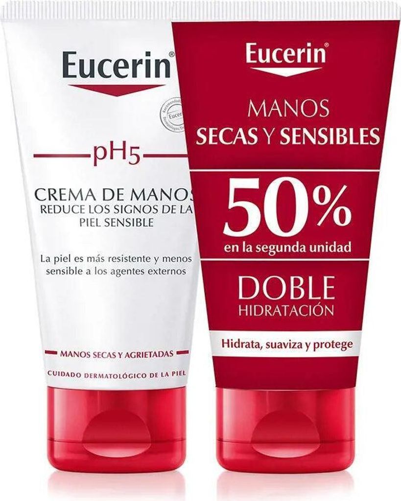 Eucerin Ph5 Hand Cream Lot 2 X 75 Ml Produktbild 