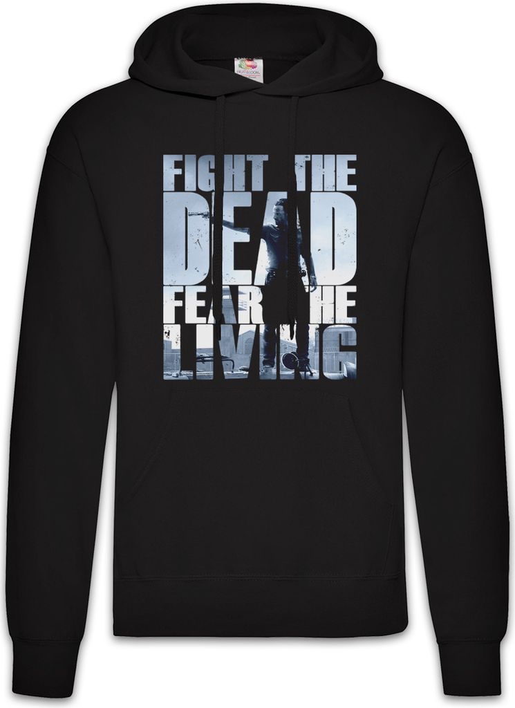 Urban Backwoods Fight The Dead Fear The Living III, Herren Hoodie, Farbe: Schwarz, Größe: 5XL