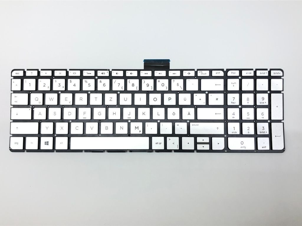 DEUTSCHE - Schwarz Tastatur Keyboard Beleuchtung kompatibel für HP Pavilion x360 15-bk