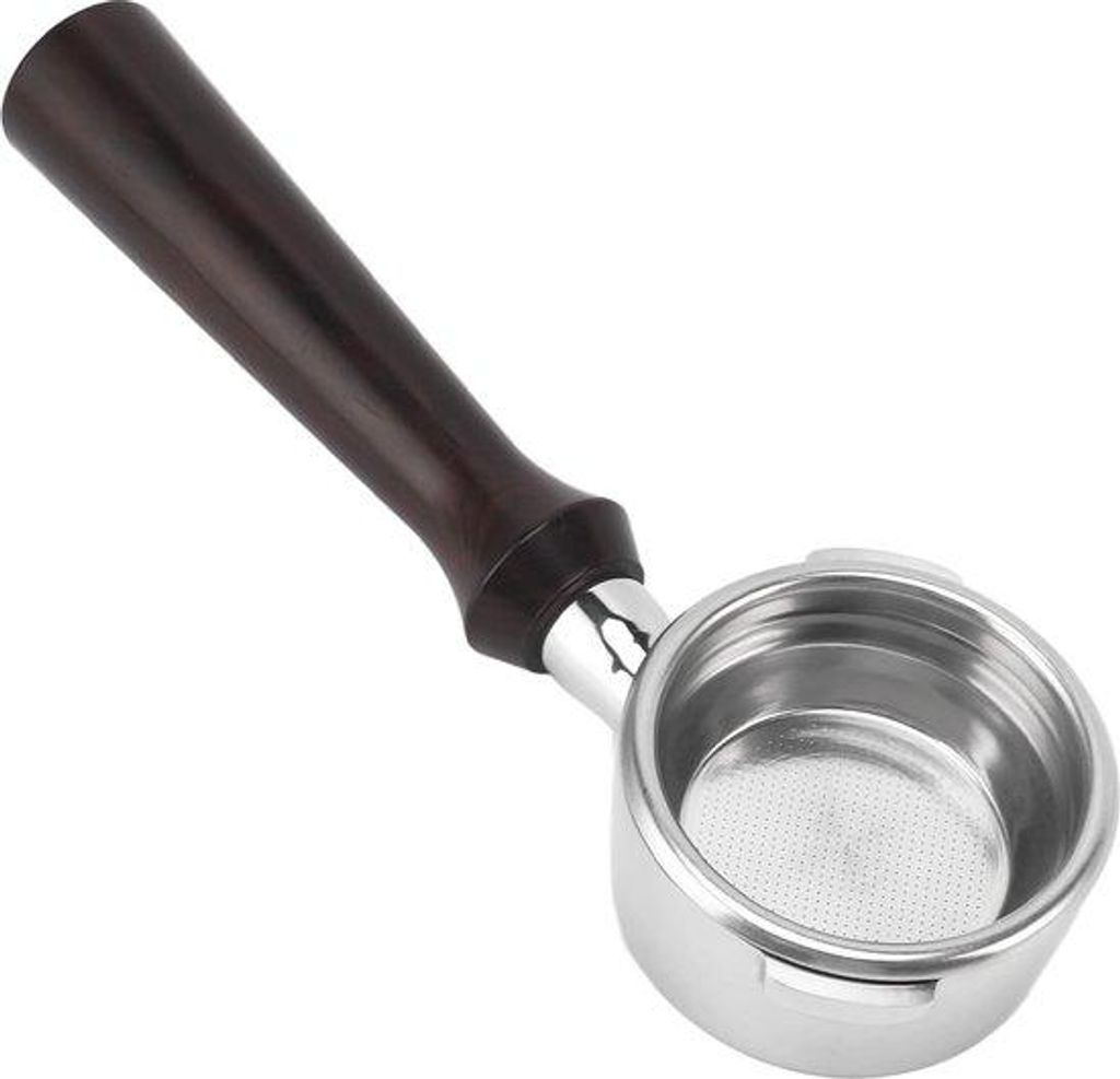 58mm Edelstahl Filter für Espresso, doppelohrig, bodenlos