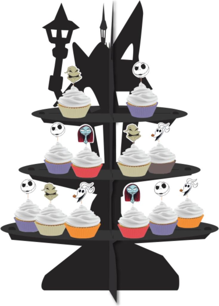 Cupcake Ständer Nightmare Before Christmas | Schwarz