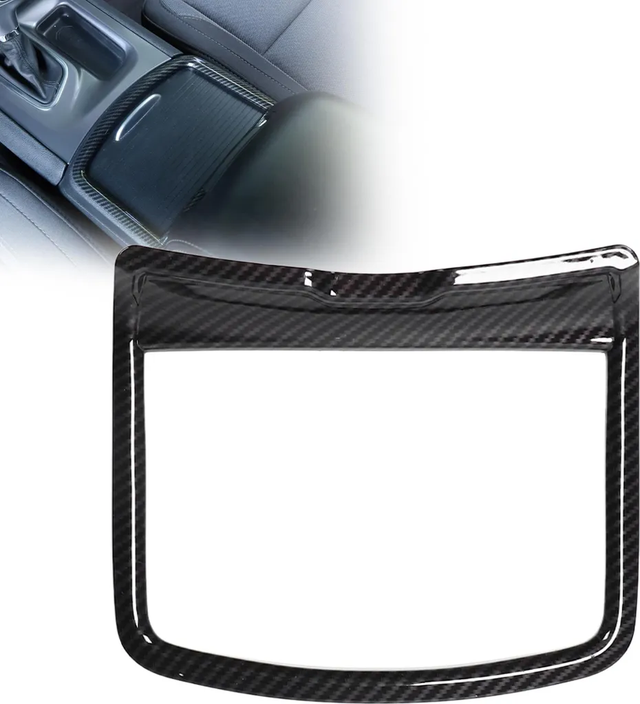 Protection de Porte-Gobelet Carbone pour Dodge Charger, Look Sportif