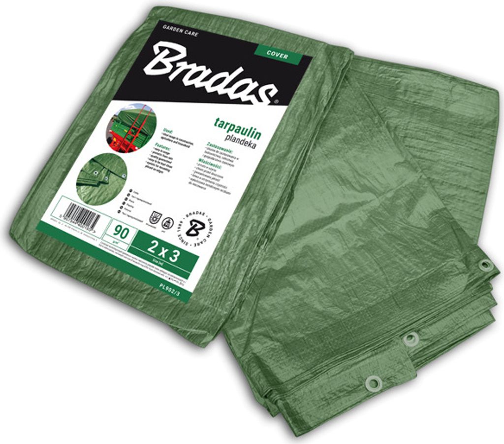 Foglio di copertura 6x8 m - 90 grammi - verde Immagine del prodotto 