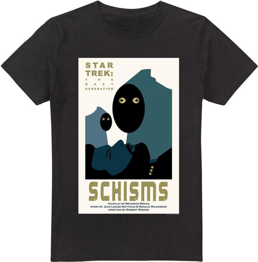 Star Trek - "The Next Generation Season 6 Episode 5" T-Shirt für Herren TV5408 (4XL) (Schwarz)