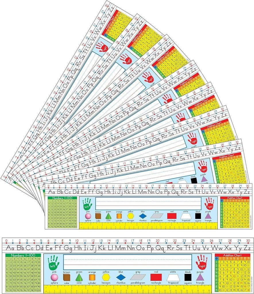 Carson Dellosa 36-teiliges Set mit traditionellen Manuskript-Namensschildern für das Klassenzimmer, Namensschild für den Schreibtisch mit Alphabe...