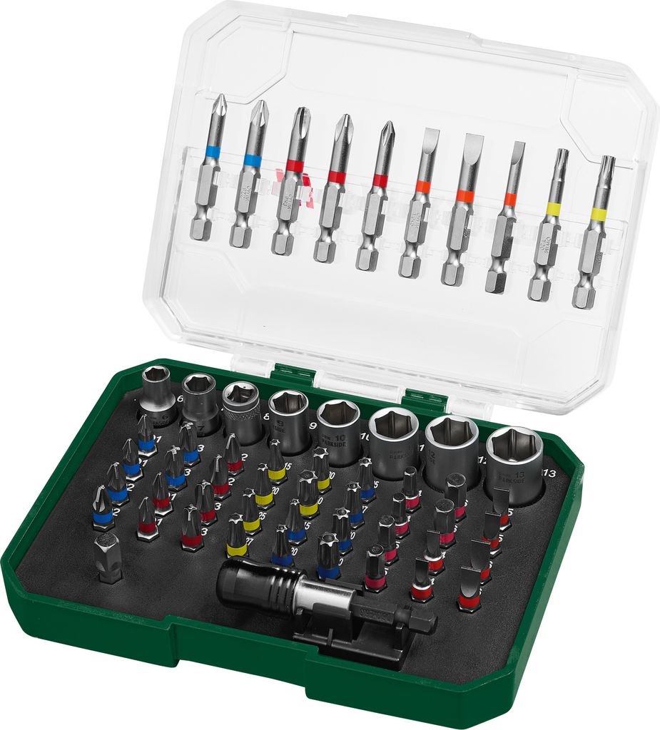 PARKSIDE® Bit-Set 71tlg./ 56tlg. PBS3 A2 (Bit und Nuss Set Produktbild 