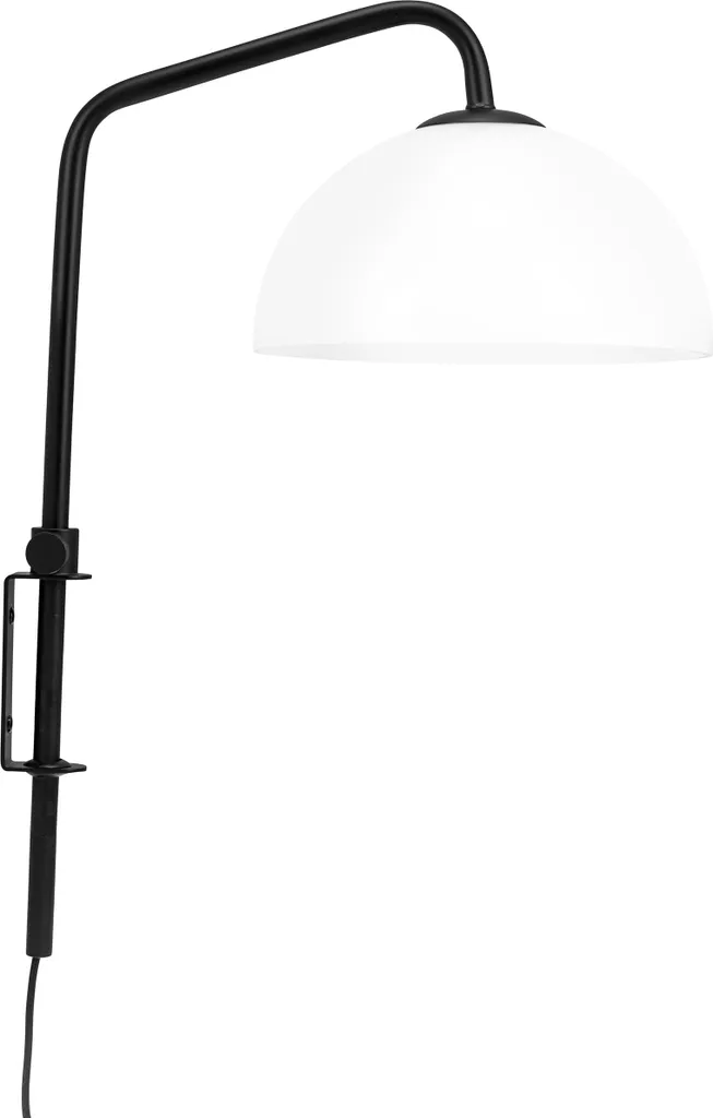Applique murale LED pour salon et chambre en métal noir moderne