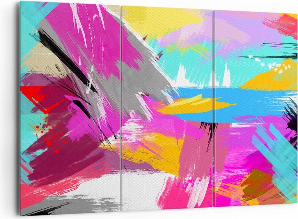 Bild auf Leinwand - Leinwandbild - Abstraktion modern - 165x110cm - Wand Bild - Wanddeko - Leinwanddruck - Bilder - Kunstdruck - Wanddekoration - L...