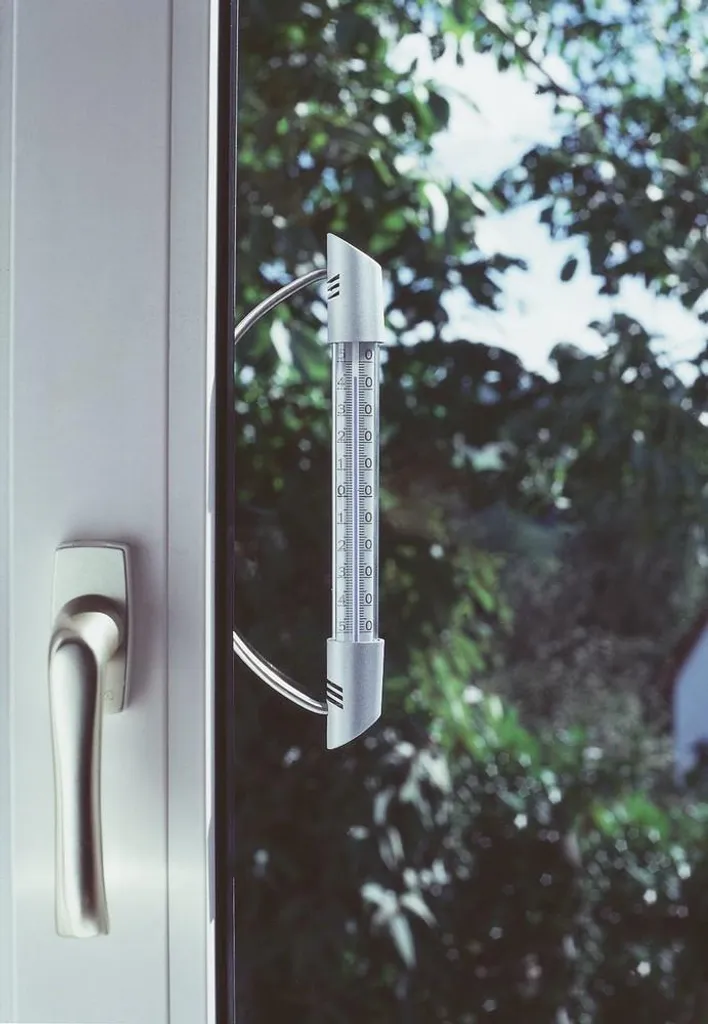 Termometro TFA 14.6015 ORBIS Argento - Supporto Inox per Esterni