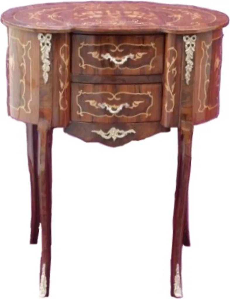 Meuble de Téléphone Baroque Idéal pour Entrée Chic et Salon de Réception