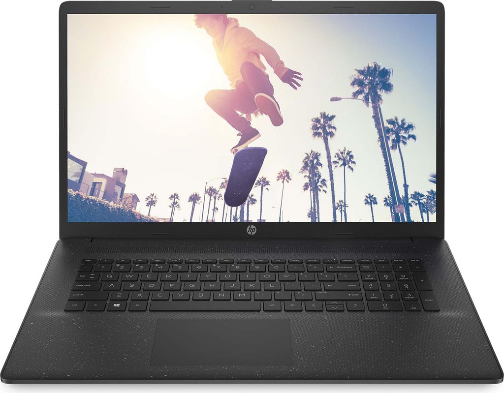 HP 17 (Jet Black, 17,3" Full-HD, Intel Core 5 120U, 64 GB RAM, 500 GB SSD) mit Windows 11 Pro & Office 2024 Pro