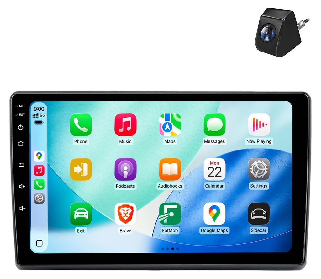 Autoradio Android 10” 128GB per Skoda Fabia 2007–2014 con Immagine del prodotto 