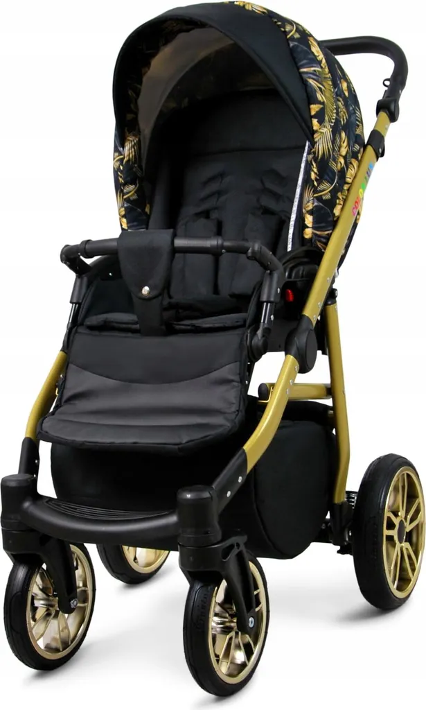 Poussette 3 en 1 Confortable et Légère Pack Trio Gold Jungle Complet