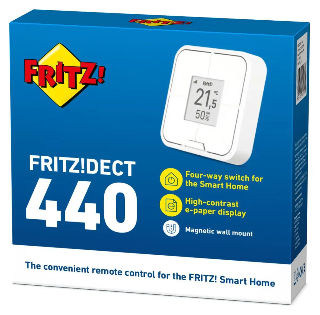 Télécommande Smart Home FRITZ!DECT 440 avec capteur de température blanc - 5