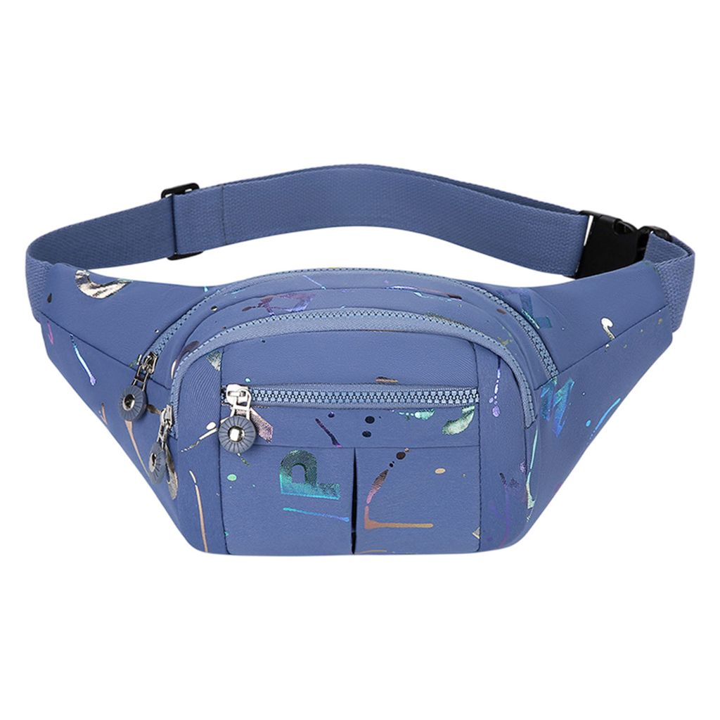 Bauchtasche Gürteltasche für Damen und Herren, Outdoor Sport Wasserdicht Hüfttasche, Blau
