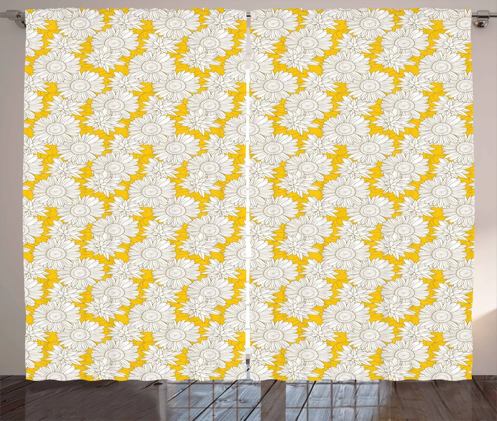 Tenda ABAKUHAUS Camomilla 280x175 cm Stile Country Chic Giallo