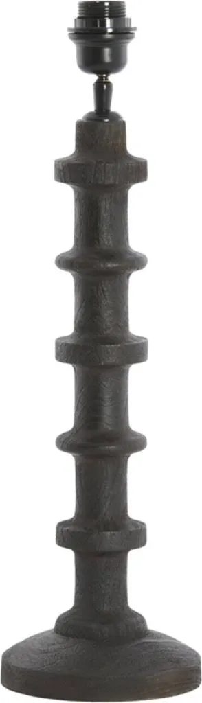 Luminaire de table en bois Cecily marron Ø 16cm pour ampoule LED E27