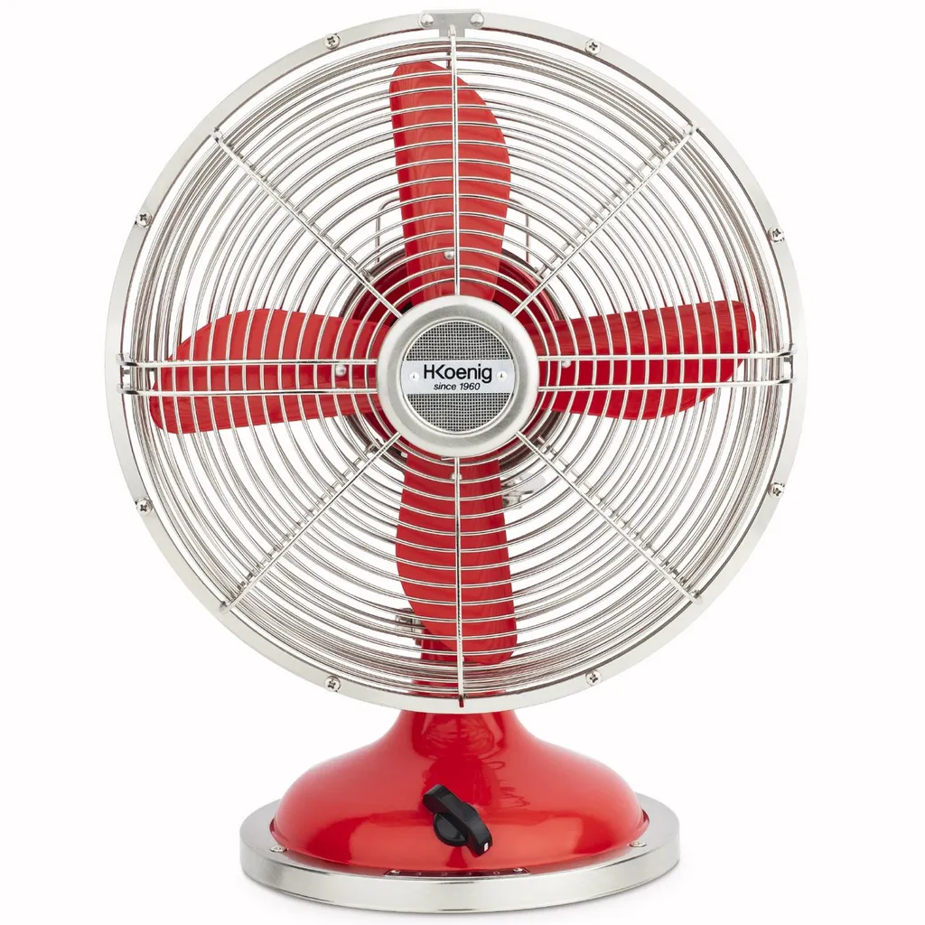 Ventilateur Table HKoenig JOE50 Corail : Fini la Chaleur au Bureau !