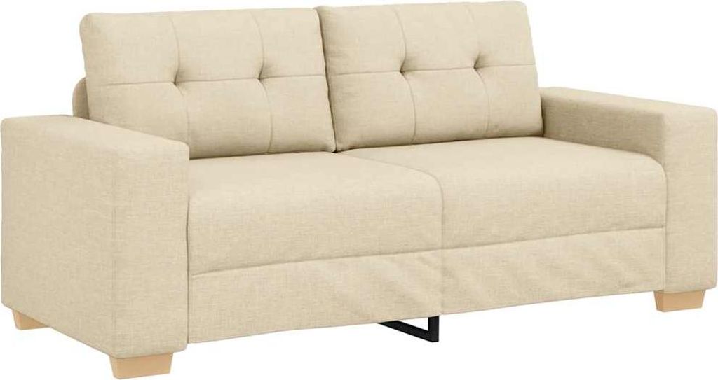 Loveseat-Sofa Creme 180x77x82 cm Stoff