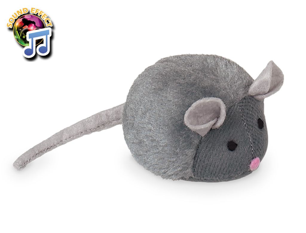 Nobby Plüsch Maus mit Stimme 15 cm Produktbild 