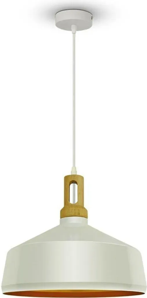 Suspension V-TAC VT-7545 blanche en métal 35cm - 1xE27 60W Luminaire