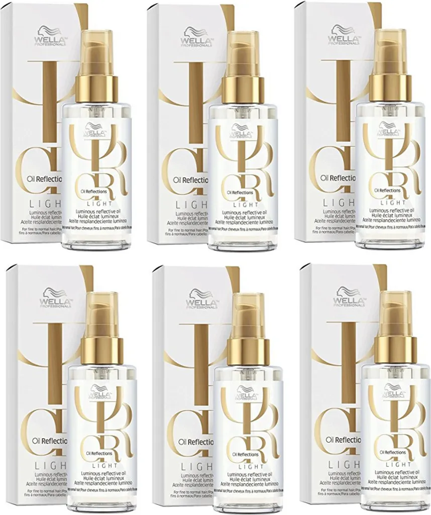 Wella Oil Reflections 6x100ml - Huile de Camélia pour Éclat Instantané