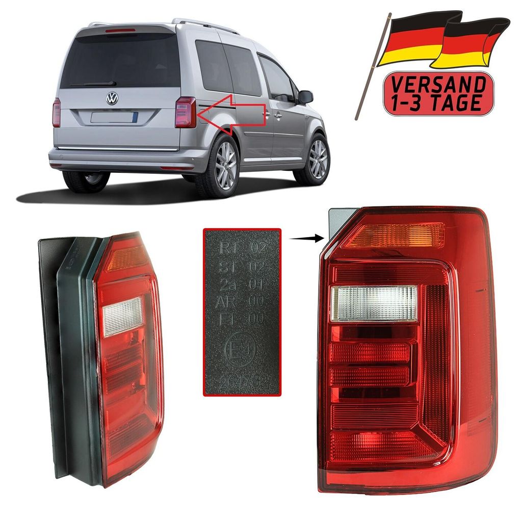 Zadní světlo Zadní světlo Zadní světlo pro VW Caddy Obrázek produktu 
