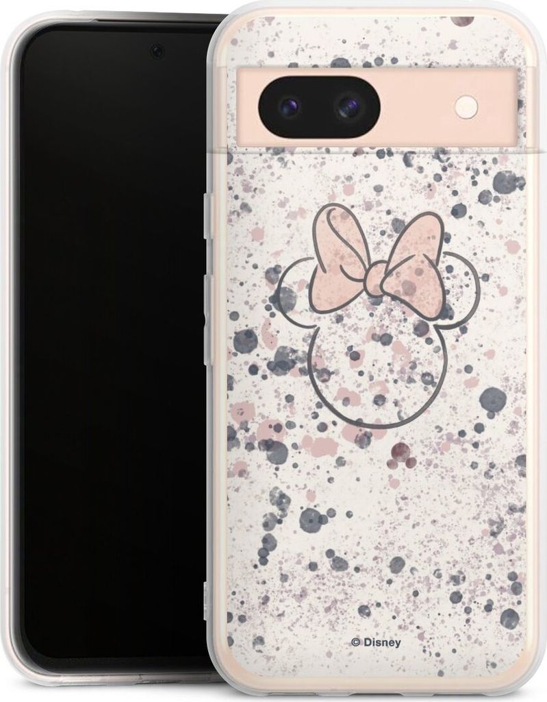 DeinDesign Handyhülle für Google Pixel 8a Silikon Hülle Case Smartphone Schutzhülle Disney Minnie Mouse Wasserfarbe