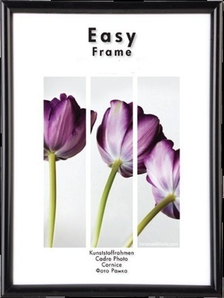 PLASTIC BLACK Rahmen Kunststoff A4 schwarz