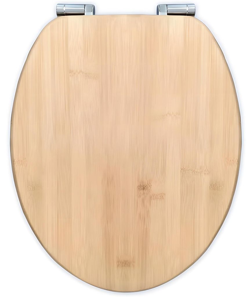 Bath4U WC Sitz aus Bambus 37,5x43,5cm Soft-Close Produktbild 