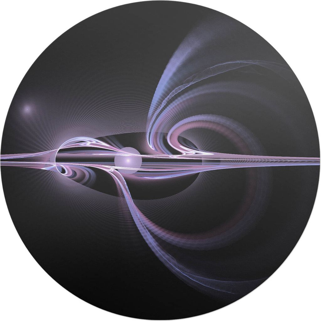 Fraktale Spirale – Bodenschutzmatte – Stuhlunterlage – Bürostuhlmatte – Rutschfeste Bodenmatte – Schutzmatte für Hartboden – fi 100 cm