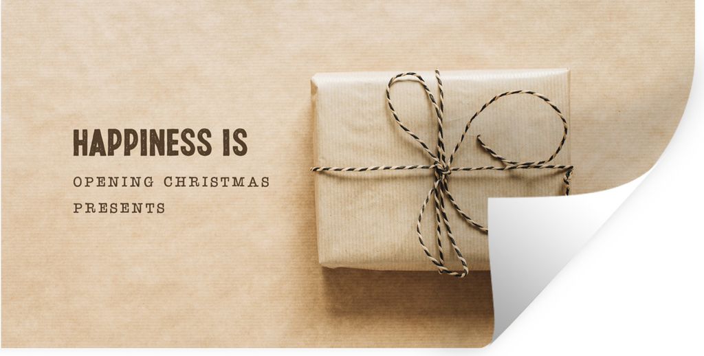 MuchoWow Wandtattoo Wandsticker Wandaufkleber Weihnachten - Geschenk - Zitat 80x40 cm Selbstklebend und Repositionierbar - Aufkleber