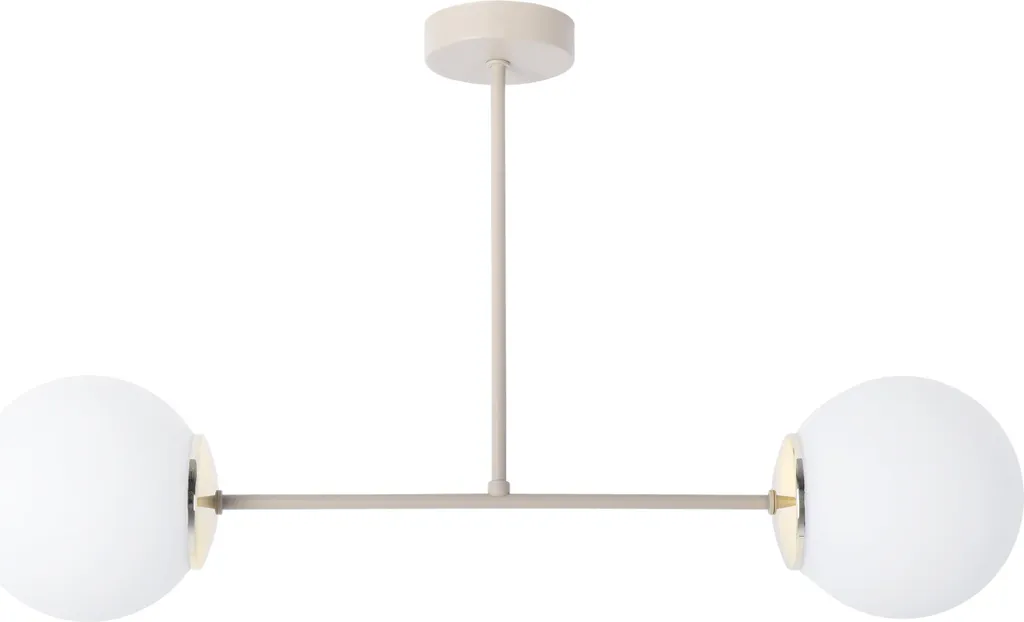 Luminaire Plafonnier Design Siena avec Abat-Jours Blancs et Or E14