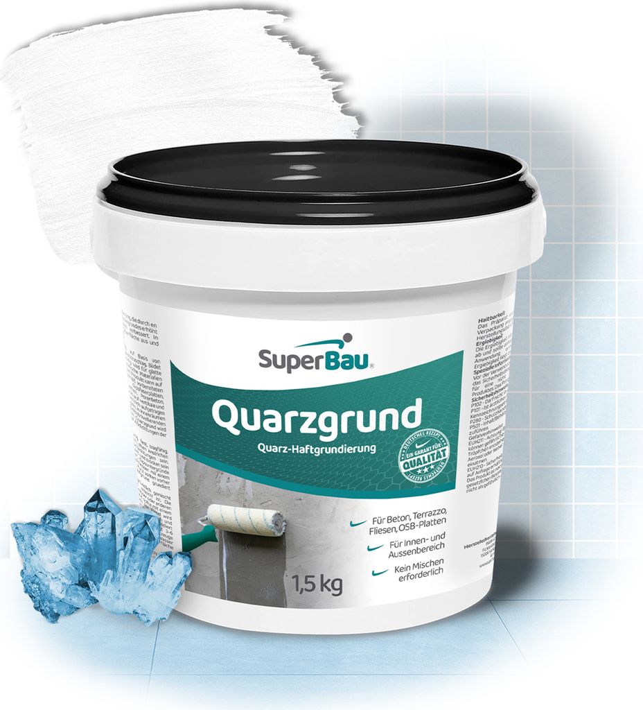 Superbau Quarzgrund Weiß 1,5 kg - Haftgrund Fliese auf Produktbild 