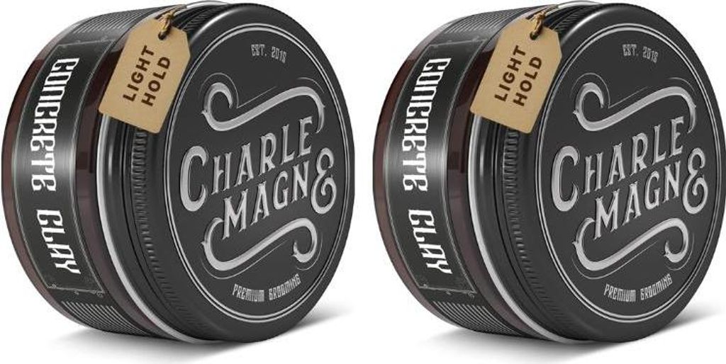 Charlemagne Matte Pomade – Leder – leichter Halt – 2er-Pack