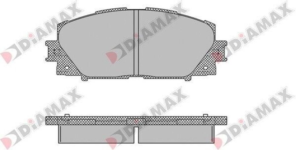 DIAMAX Bremsbeläge Satz Vorne Bremsklötze für TOYOTA Yaris Schrägheck (P9) N09136