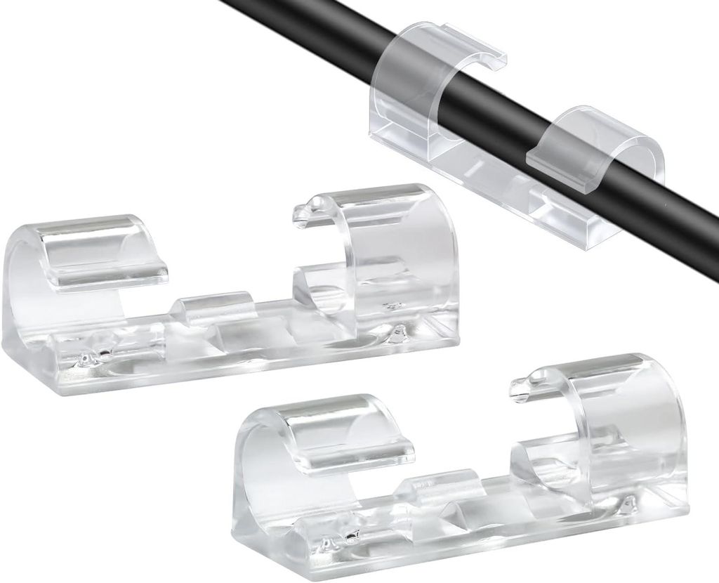 Viele 50 Clips, selbstklebend, für TV, PC, tragbares Gerät oder Ethernet
