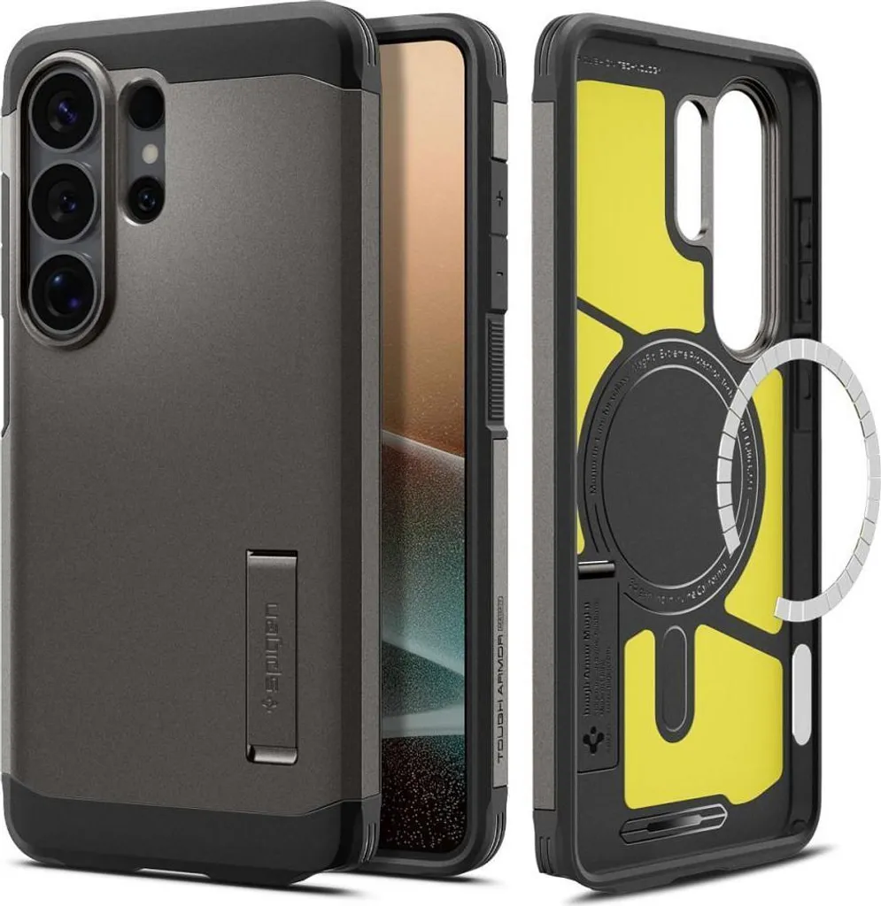 Cover Samsung S26 Ultra Spigen Tough Armor Gunmetal MagSafe Design