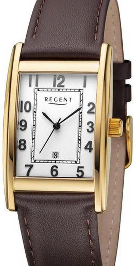 Regent URF1519 Orologio Analogico Uomo Acciaio e Pelle Marrone