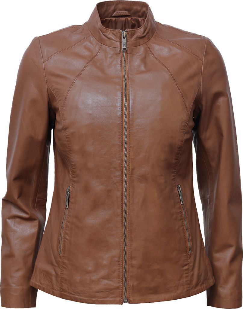 JCC Lederjacke 31023627 Damen cognac 36
