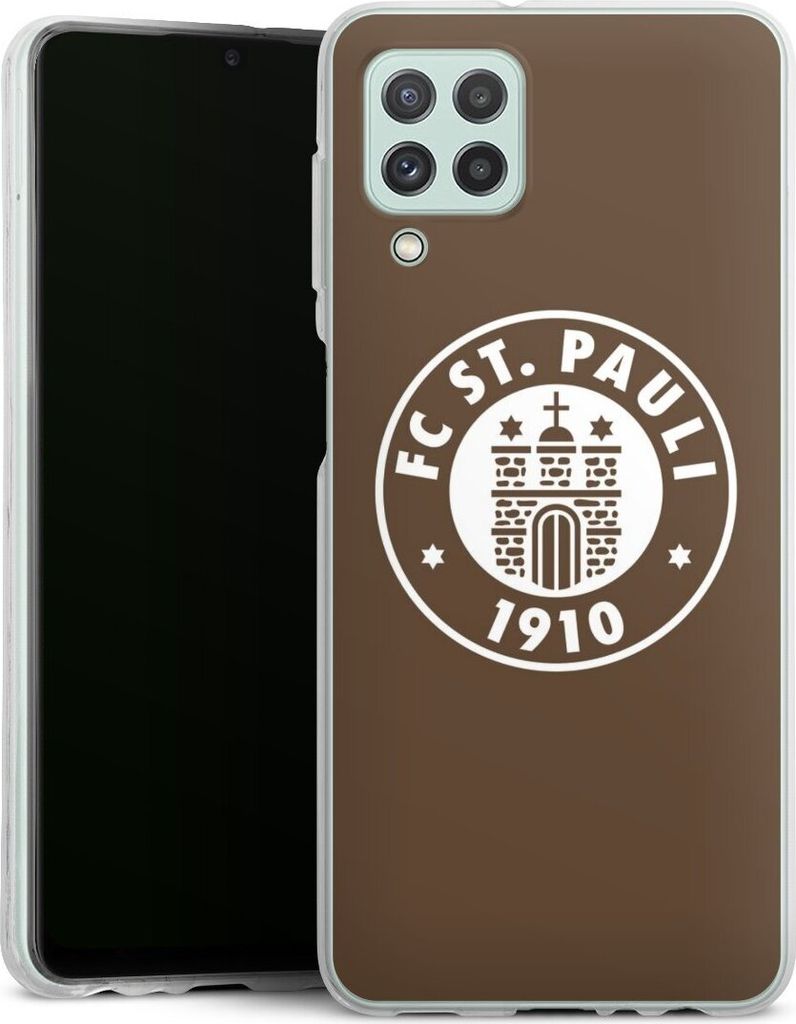 DeinDesign Handyhülle für Samsung Galaxy A22 4G Silikon Hülle Case Smartphone Schutzhülle FC St. Pauli Offizielles Lizenzprodukt Wappen