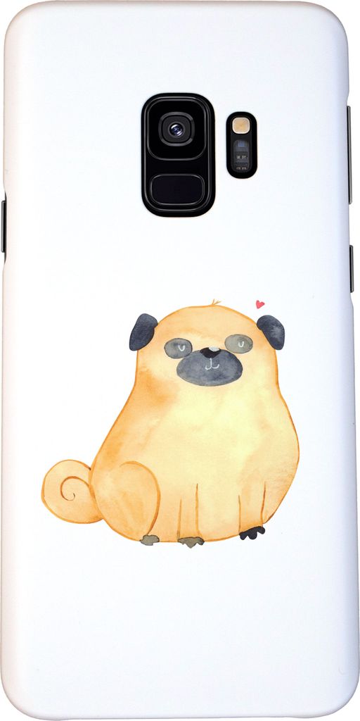 Mr. & Mrs. Panda Samsung Galaxy S9 Handyhülle Mops - Weiß - Geschenk, Knuffig, Handy Schutzhülle, Liebe, Cover, Sprüche, Hund, Hülle, Vierbein...